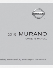 NISSAN MURANO 2015 OWNERS MANUAL